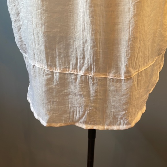 Grand & Greene white short sleeve large sheer blouse - Picture 10 of 17